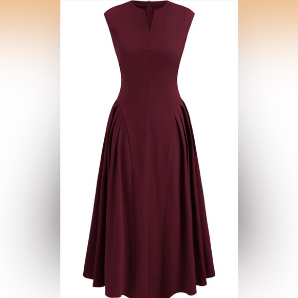 Cider Dresses & Skirts - Cider Strapless Burgundy Dress